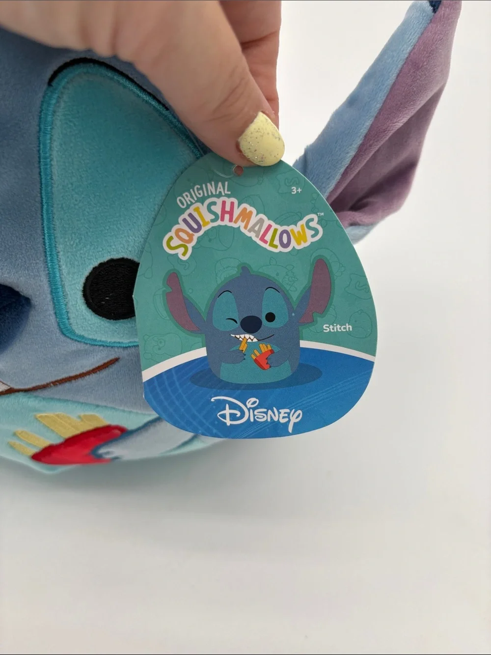 New With Tags Stitch French Fry Disney Small Squishmallow